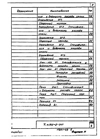 Состав фльбома. Типовой проект 902-2-347 Альбом 3 Строительные изделия