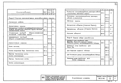 Состав фльбома. Типовой проект 902-2-149Альбом 3 Электротехническая часть