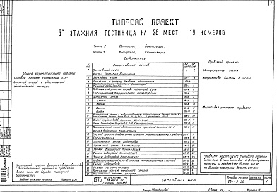 Состав фльбома. Типовой проект 284-5-30Альбом 2,3 Отопление и вентиляция.Водопровод и канализация.