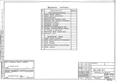 Состав фльбома. Типовой проект 284-5-53сАльбом 5 Электрооборудование.Устройства связи и сигнализации.