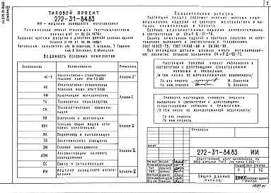 Состав фльбома. Типовой проект 272-31-84.83Альбом 4 Изделия заводского изготовления.