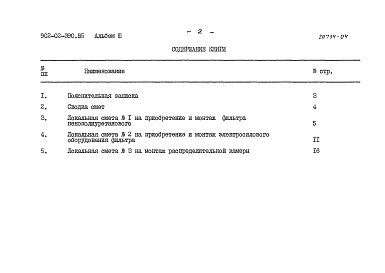 Состав фльбома. Типовой проект 902-02-390.85Альбом 3 Сметы    