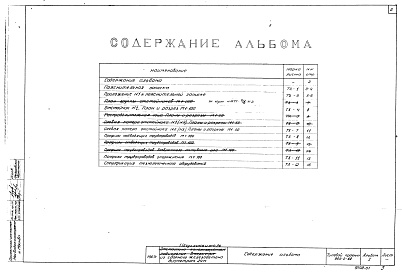 Состав фльбома. Типовой проект 902-2-88Альбом 1 Технологическая часть