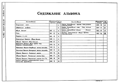 Состав фльбома. Типовой проект 902-2-331Альбом 2 Тип 1 Технологическая и строительная части. Q = 1400 - 2700 куб. м/сутки  