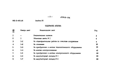 Состав фльбома. Типовой проект 902-2-410.86Альбом 7 Сметы    