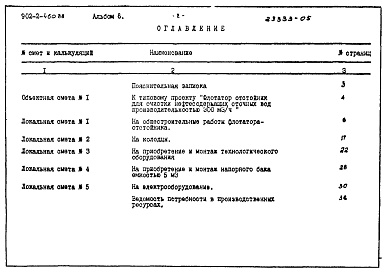 Состав фльбома. Типовой проект 902-2-460.88Альбом 6 Сметы    