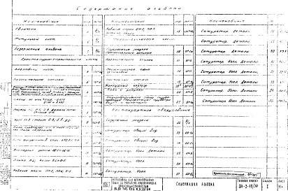 Состав фльбома. Типовой проект 901-3-19/70Альбом 1 Архитектурно-строительная, технологическая части и нестандартное оборудование.