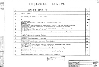 Состав фльбома. Типовой проект 901-6-27Альбом 1 Пояснительная записка