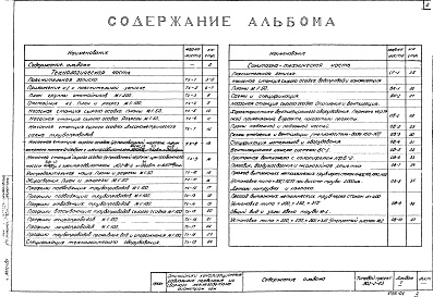 Состав фльбома. Типовой проект 902-2-83Альбом 1 Технологическая и санитарно-техническая части.