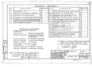 Состав фльбома. Типовой проект 281-8-135-1Альбом 1 Архитектурно-строительные чертежи ниже отм. 0.000. Архитектурно-строительные чертежи выше отм. 0.000. Технологические чертежи