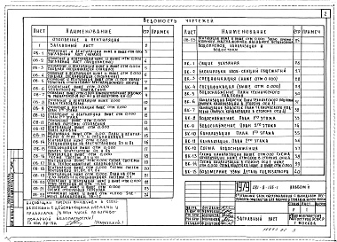 Состав фльбома. Типовой проект 281-8-135-1Альбом 2 Отопление и вентиляция. Водоснабжение, канализация, водостоки