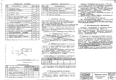 Состав фльбома. Типовой проект 903-1-23/71Альбом 6 Архитектурно-строительная часть. Тип 1, Тип 2. Тип 3. 