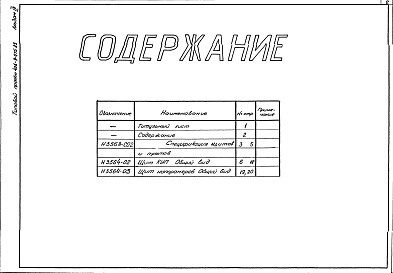 Состав фльбома. Типовой проект 406-9-275.83Альбом 3 Тепловой контроль и автоматика. Чертежи-задания заводу -изготовителю