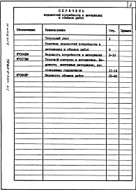 Состав фльбома. Типовой проект 406-9-278.84Альбом 6. Ведомость потребности в материалах. Ведомость объема работ.