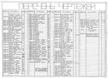 Состав фльбома. Типовой проект 406-09-111Альбом 1 Чертежи печи Н3383