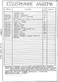 Состав фльбома. Типовой проект 406-9-164 Альбом 1 Рабочие чертежи. Паспорт