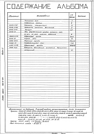 Состав фльбома. Типовой проект 406-9-166 Альбом 1 Рабочие чертежи. Паспорт