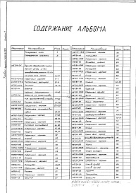 Состав фльбома. Типовой проект 406-9-237Альбом 1 Рабочие чертежи