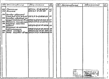 Состав фльбома. Типовой проект 820-214Альбом 1 Пояснительная записка, чертежи