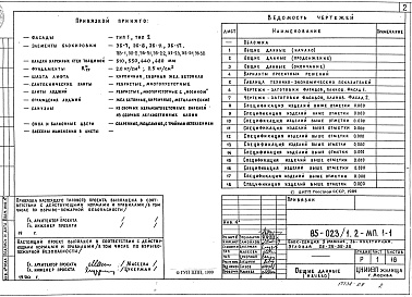 Состав фльбома. Типовой проект 85-023/1.2Альбом 10 Материалы для компоновки домов из блок-секций МП.1-1