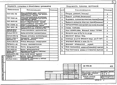 Состав фльбома. Типовой проект 86-052.92 Альбом 1 Общие архитектурно-строительные решения АС.0