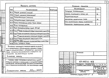 Состав фльбома. Типовой проект 125-010/1.2Альбом 7  Устройства связи (УС.6) 