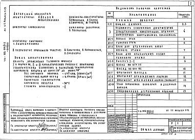 Состав фльбома. Типовой проект 125-012/1.2Альбом 5 Архитектурно-строительные чертежи (АС1.1) (из т.п. 125-011/1.2). Поворотные вставки (прямой и обратный поворот) (Раздел 1-13) 