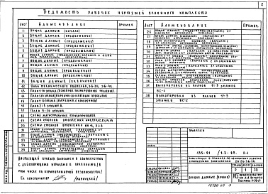 Состав фльбома. Типовой проект 135-01/1.2Альбом 8 Отопление и вентиляция. Вариант с параметрами теплоносителя 105С-70С (ОВ.2-1)