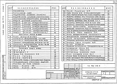 Состав фльбома. Типовой проект 166-214-6Альбом 1 Архитектурно-строительные, санитарно-технические и электротехнические чертежи