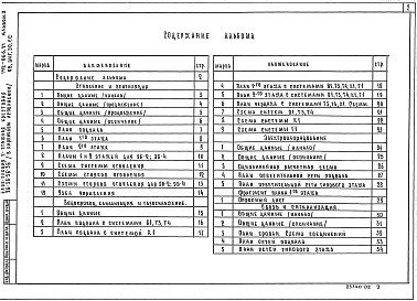 Состав фльбома. Типовой проект 192-066.91Альбом 2 Отопление и вентиляция на расчетную температуру от -20С до -40С. Внутренние водопровод, канализация и газопровод. Электрооборудование. Связь и сигнализация