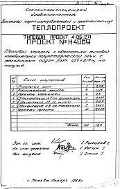 Состав фльбома. Типовой проект 4-06-271Альбом 7 Тепловой контроль и автоматика типовой нагревательной полуметодической печи с желобчатым подом размером 1,04х3,13 м, на мазуте (Н4069)