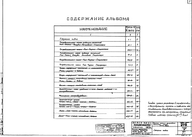 Состав фльбома. Типовой проект 902-2-207Альбом 12 Насосная станция хозяйственно-фекальных стоков, камеры