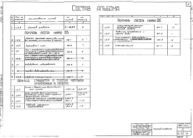 Состав фльбома. Типовой проект 903-1-21/71Альбом 9 Санитарно-техническая чать