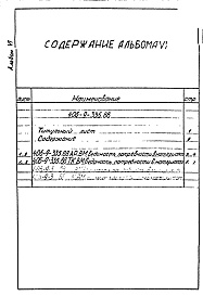 Состав фльбома. Типовой проект 406-9-335.88Альбом 6 Ведомости потребности в материалах.