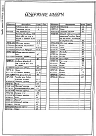 Состав фльбома. Типовой проект 406-9-262.83Альбом 1 Рабочие чертежи