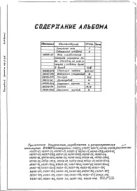 Состав фльбома. Типовой проект 406-9-219Альбом 1 Рабочие чертежи (Н6550)