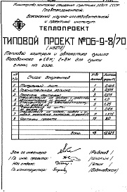 Состав фльбома. Типовой проект 406-9-8/70Альбом 2 Тепловой контроль и автоматика Н5272