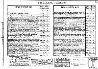 Состав фльбома. Типовой проект 902-2-207Альбом 5 Блок емкостей. Строительная часть.  Сборные железобетонные элементы