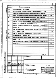 Состав фльбома. Типовой проект 816-9-33.86Альбом 4 Ведомости потребности в материалах 