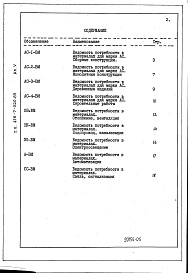 Состав фльбома. Типовой проект 416-7-220.85Альбом 5 Ведомость потребности в материалах