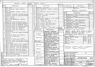 Состав фльбома. Типовой проект А-IV-1200-479.90Альбом 4 КЖ2 Конструкции железобетонные (из типового проекта A-IV-1200-478.90)                      