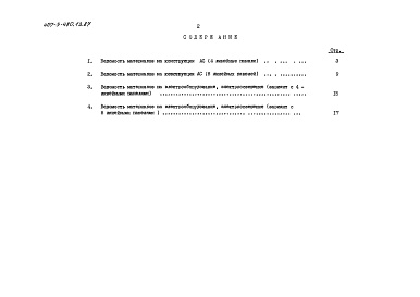 Состав фльбома. Типовой проект 407-3-480.13.87Альбом 9 Ведомости потребности в материалах