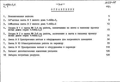 Состав фльбома. Типовой проект 1-468А-6Альбом 14 Часть 1 Сметы