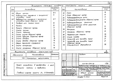 Состав фльбома. Типовой проект 413-1-044.86Альбом 4 Рыбозащитные сооружения с одноярусной установкой кассет.Металлоконструкции