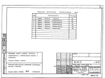 Состав фльбома. Типовой проект 68-018м.86Альбом 11 МП2(ОВ, ВК) Материалы для проектирования