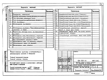 Состав фльбома. Типовой проект 68-021м.86Альбом 10 МП1(АС) Материалы для проектирования