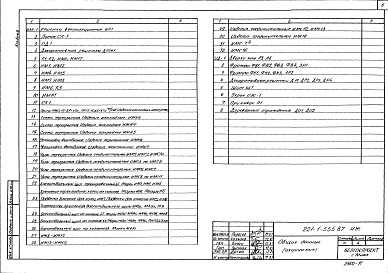 Состав фльбома. Типовой проект 221-1-555.87Альбом 8 Изделия заводского изготовления