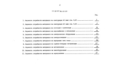 Состав фльбома. Типовой проект 221-1-653.13.89Альбом 12 Ведомости потребности в материалах