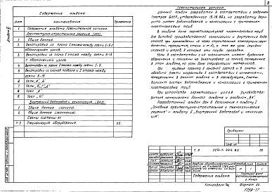 Состав фльбома. Типовой проект 224-1-444.85Альбом 11 Вариант системы водоснабжения и канализации с применением пластмассовых труб