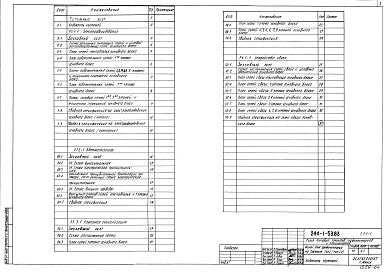 Состав фльбома. Типовой проект 244-1-53.83Альбом 10 Электрооборудование